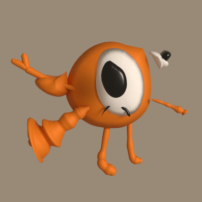 Steve le poisson clay pencil